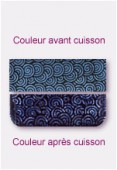 Verre dichroïc plat spirale violet 7,62x5,08cm x1