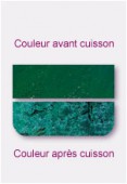 Verre dichroïc plat vert 7,62x5,08cm x1