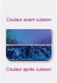 Verre dichroïc plat bleu 7,62x5,08cm x1
