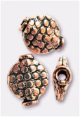 Perle en cuivre palet 10x8 mm x2