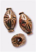Perle en cuivre olive 14,5x8 mm x2