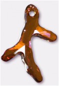 Pendentif corail 6790 30 mm crystal copper x1