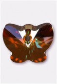 Pendentif papillon 6754 18 mm crystal copper x1