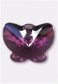 Pendentif papillon 6754 18 mm amethyst x1