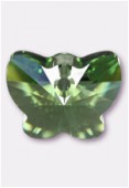 Pendentif papillon 6754 18 mm peridot x1
