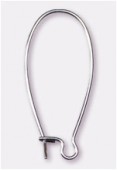 Dormeuse 30x14 mm argent x2
