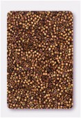 Miyuki delica 11/0 matte metallic bronze gold iris x10g