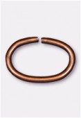 Anneau brisé 15x10 mm cuivre x 12