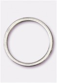 Perle en métal anneau 20 mm argent vieilli x4