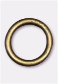Perle en métal anneau 16 mm bronze x 4