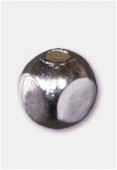 Perle en métal cube 3 mm argent x12