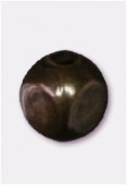 Perle en métal cube 3 mm bronze x12
