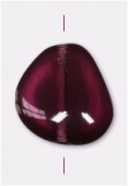 Chunky triangle 18x17 mm dark amethyst x1