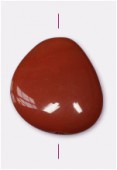 Chunky triangle 18x17 mm cornelian x1