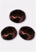 Ronde aplatie 6x9 mm dark bronze x6