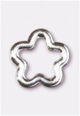 Argent 925 intercalaire fleur 9 mm x1