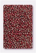 Rocaille 2 mm garnet silver-lined x20g