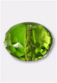 Ronde aplatie 11x17 mm olivine x1