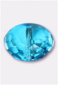 Ronde aplatie 11x17 mm aqua x1