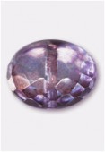 Ronde aplatie 11x17 mm lumi amethyst x1