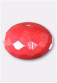 Ronde aplatie 11x17 mm coral shimmer x1