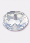 Ronde aplatie 11x17 mm milky white x1