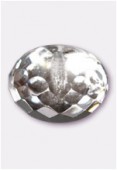 Ronde aplatie 11x17 mm crystal silver x1