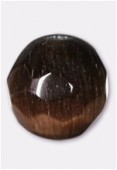 Oeil de chat facette 6 mm dark brown x6