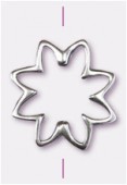 Argent 925 intercalaire fleur 22 mm x1