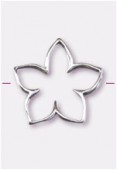 Argent 925 intercalaire fleur 21x20 mm x1