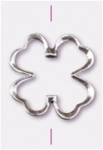 Argent 925 intercalaire trèfle 24x23 mm x1