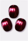 Grain nacré 6x4,5 mm burgundy x24