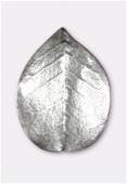 Argent 925 feuille de caroubier 30x20 mm x1