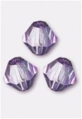 Toupie 4 mm lumi amethyst x50