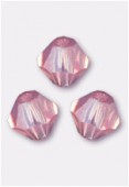 Toupie 4 mm light rose opal x50