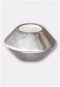 Bicone en résine 17x10 mm argent x1