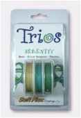 Fil cablé Soft Flex Trios Serenity 0.19 Bone, Green turquoise, Fluorite x1