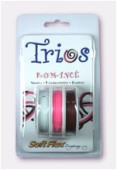 Fil cablé Soft Flex Trios Romance 0.19 Quartz, Rhodocrosite, Garnet x1