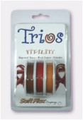 Fil cablé Soft Flex Trios Vitality 0.19 Imperial topaz, Red jasper, Citrine x1