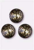 Ronde 10 mm gold antique x6