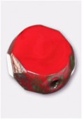 Palet à tranche facettée 8 mm blood red picasso x4
