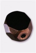 Palet à tranche facettée 8 mm jet antique bronze x4