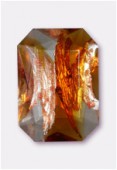 Cabochon rectangle 25x18 mm topaz copper speckle x1