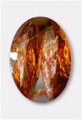 Cabochon ovale 25x18 mm topaz copper speckle x1