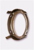 Sertissure pour cabochon ovale 25x18 mm bronze x1