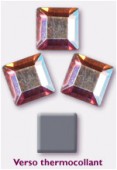Strass carré HOTFIX 2400 4 mm crystal AB M HF x12