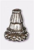 Coupelle en métal 16X12mm argent vieilli x1