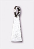 Support triangle à coller argent 18x6 mm x2
