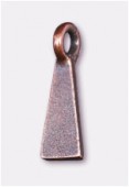 Support triangle à coller cuivre 18x6 mm x2