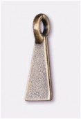 Support triangle à coller bronze 18x6 mm x2